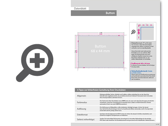 Product Bild hochwertiger_ansteckbutton_6_8_x_4_4_cm__4_0_farbig_einseitig_bedruckt