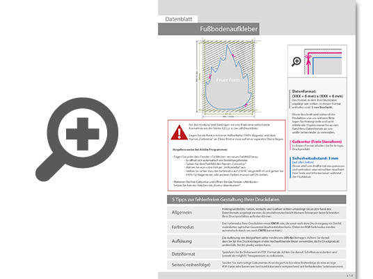 Product Bild hochwertige_zertifizierte_outdoor_fu__bodenaufkleber_in_feuer-form