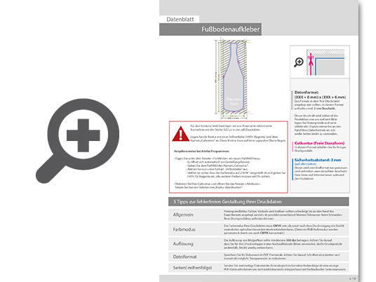 Product Bild hochwertige_zertifizierte_outdoor_fu__bodenaufkleber_in_flasche-form